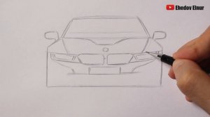 Как нарисовать машину BMW i8