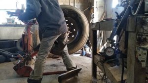 Не правильный ремонт колеса от фуры 22.5