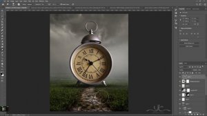 Surreal Alarm Clock Photo Manipulation Photoshop Tutorial