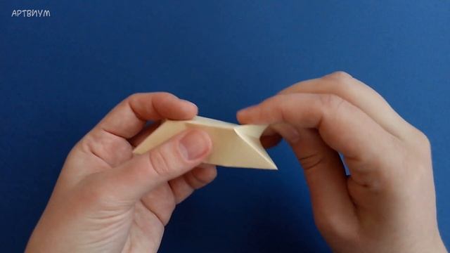 Мини кусудама тетраэдр • Простая оригами кусудама пирамидка из бумаги • Origami Kusudama Tetrahedro
