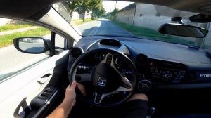 Honda Insight Hybrid 1.3 i-VTEC 88HP CVT (2010) POV Test Drive & Acceleration 0-100