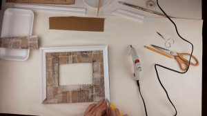 Рамка для фото своими руками из картона и пластиковых лоточков DIY