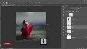 Snow girl Photo Manipulation tutorial in Photoshop