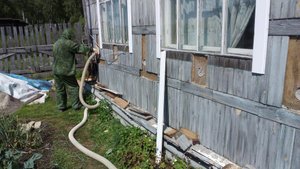 Утепление дачного домика. Тюмень.