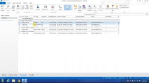 Export Address Book Contacts in Outlook 2013