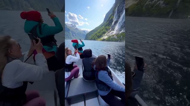Водопад семь сестер. Гейрангер-фьорд, Норвегия.