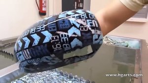 Уникальная водная покраска дисков автомобиля.