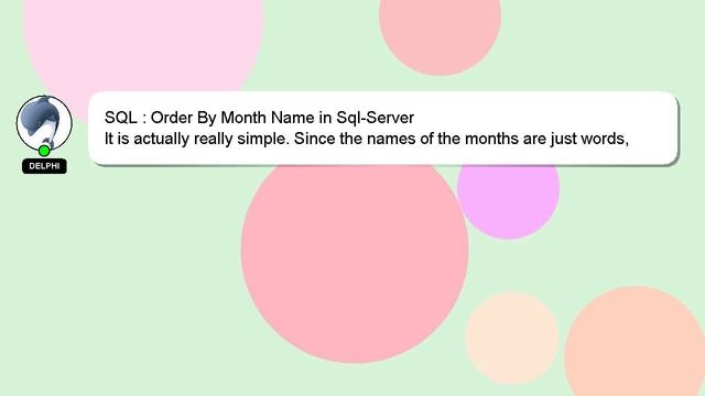 SQL : Order By Month Name in Sql-Server