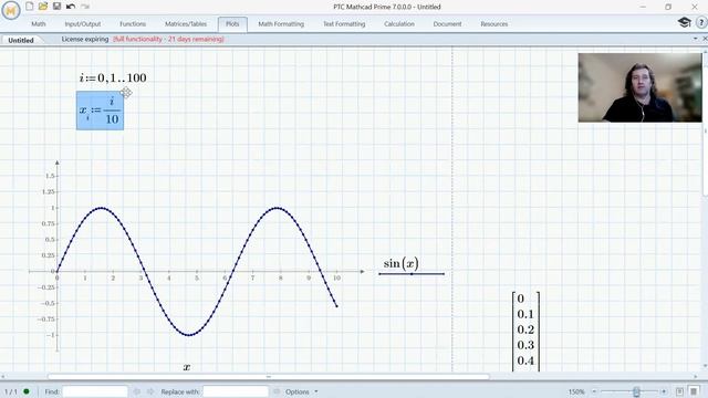 Как нарисовать XY график в Mathcad Express, Python и Julia смотреть онлайн