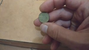 Чистка монет 0.3 Деньга 1828 год результат