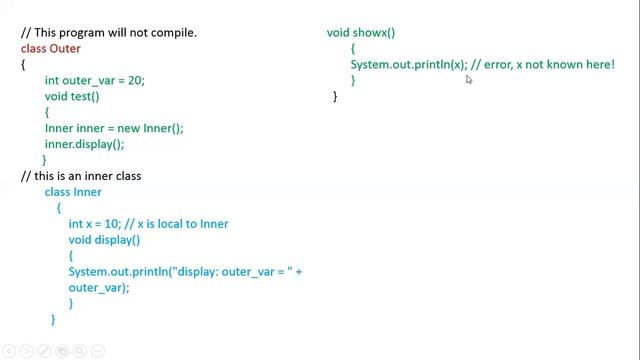 Inner Classes in Java смотреть онлайн