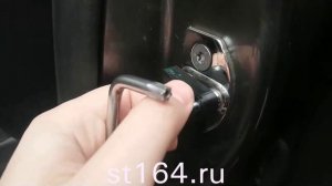 Установка демпферов и регулировка отв. частей замка