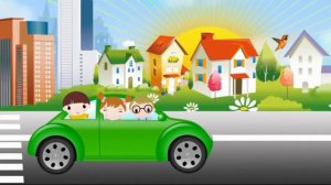 Скачать футаж "Едет машина"