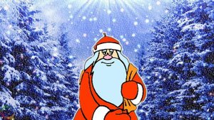 Футаж-Российский Дед мороз к нам идет