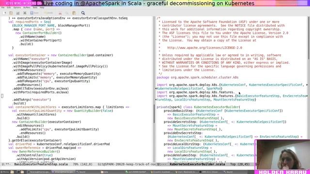 Live coding in @ApacheSpark in Scala - graceful decommissioning on Kubernetes смотреть онлайн