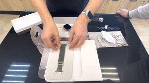 Распаковка Apple Watch Ultra 49mm Alpine loop L Green