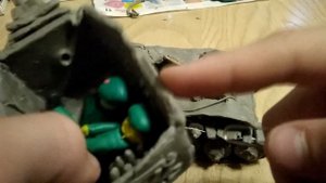 КВ-2 из пластилина с рабочей ходовой +обстрел.