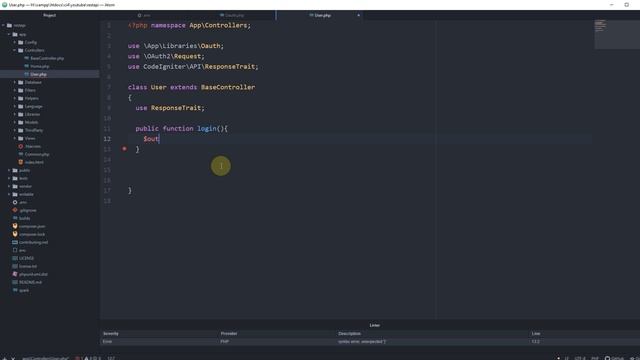 CodeIgniter 4 RESTapi Server - Part 1 - OAuth 2.0 Authorization