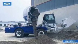Aimix Автобетоносмеситель с самозагрузкой в полевых условиях