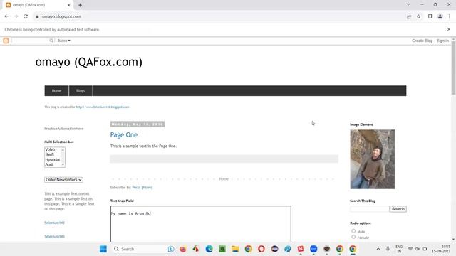 Selenium WebDriver in Telugu - id(), click() and sendKeys() on different UI elements - Part 29 смотреть онлайн