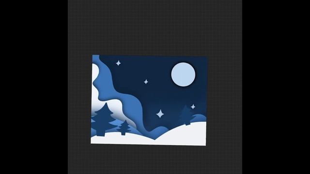 Как нарисовать зимний пейзаж на планшете? смотреть онлайн