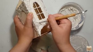 Имитация каменных стен. Чайный домик.