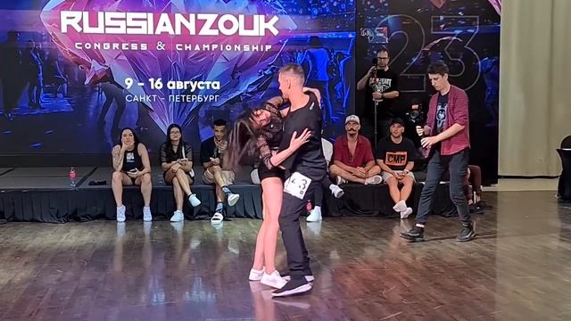 Aleksandr Gavrilov & Mariya Koroleva. 3rd Place JnJ Intermediate. Russian Zouk Congress 2023