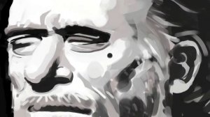 Charles Bukowski speed painted in Gimp