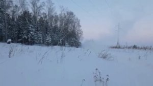 Луаз в снегу