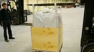 Разгрузка складного фанерного ящика