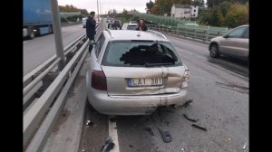 Volvo crash. Volvo XC70 vs Audi A4. Volvo for life