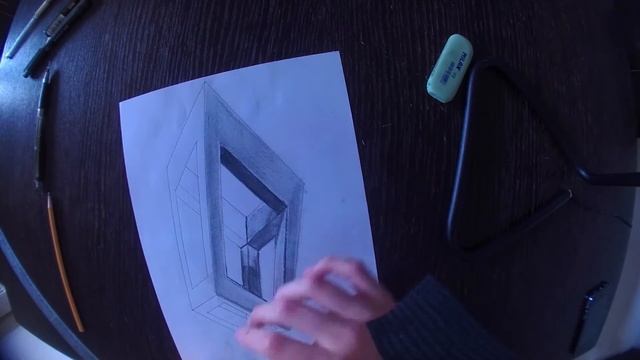 Как нарисовать 3D куб How to draw 3D Cube смотреть онлайн