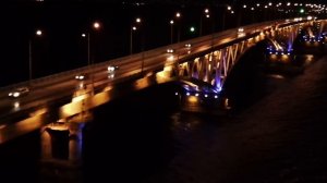 Саратов ночью с квадрокоптера