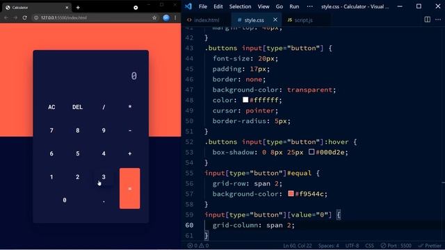 Calculator Using HTML, CSS And Javascript | With Source Code смотреть онлайн