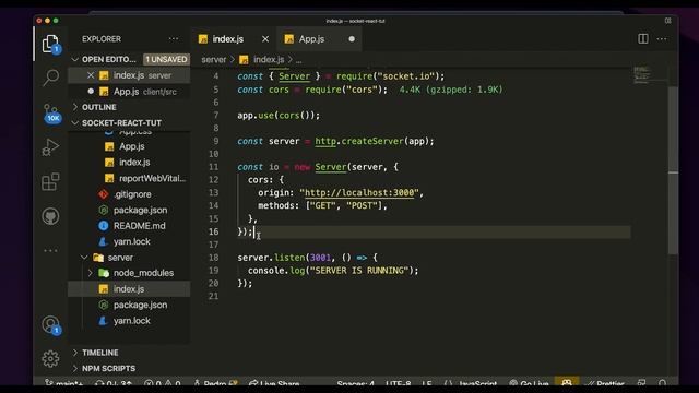 Socket.io + ReactJS Tutorial | Learn Socket.io For Beginners смотреть онлайн