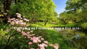 Смотрю я на Господний мир и Его дела..