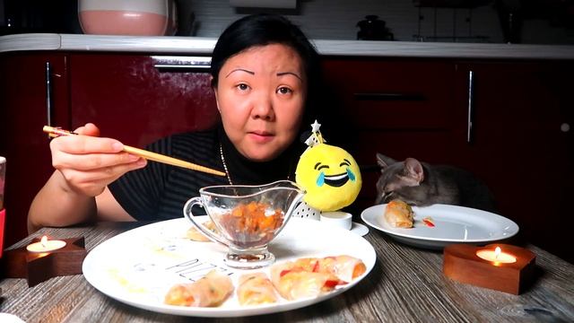 Мукбанг СПРИНГРОЛЛЫ.???/ Ночной обЖОР!!!/Экскурсия в Памуккале в Турции?/Mukbang SPRINGROLLS