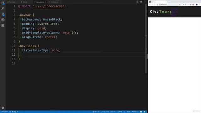4 Navbar Component SASS смотреть онлайн