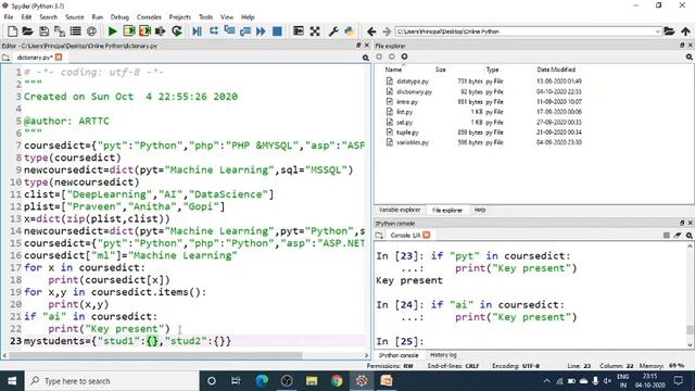 7. Python Basics | Data Types in Python | Dictionary in Python
