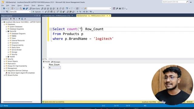 Count, Sum and Average | Aggregate Functions | SQL Server For Beginners - #13