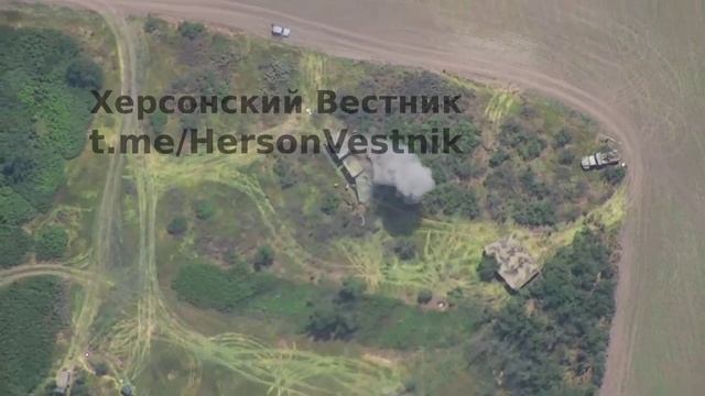Уничтожение двумя последовательными попаданиями «Ланцетов» командного пункта 5Н63С