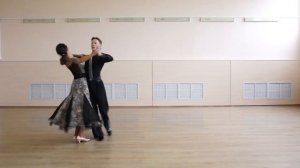 Outside spin in Slow Fox | Наружный спин в Медленном фокстроте