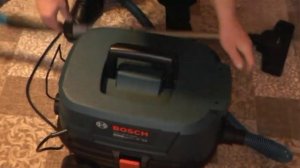 Тест -  профессиональный пылесос BOSCH GAS 12-25 PL в бытовых условиях. Пылесосим машину