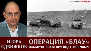 Игорь Сдвижков. Операция "Блау". Накануне танкового сражения под Горшечным.