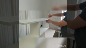 сборка настенной навесной полки