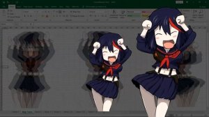 Caramelldansen x Kill la Kill x Microsoft Excel (ExcelArt)