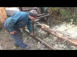 Ленточная пилорама своими руками