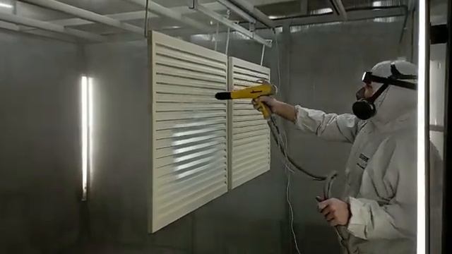 Процесс нанесения порошковой краски смотреть онлайн