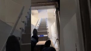 Раздвижная чердачная лестница из литого алюминия