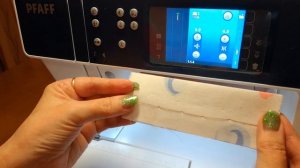 Pfaff Performance 5,2 швейная машина. Наметка.